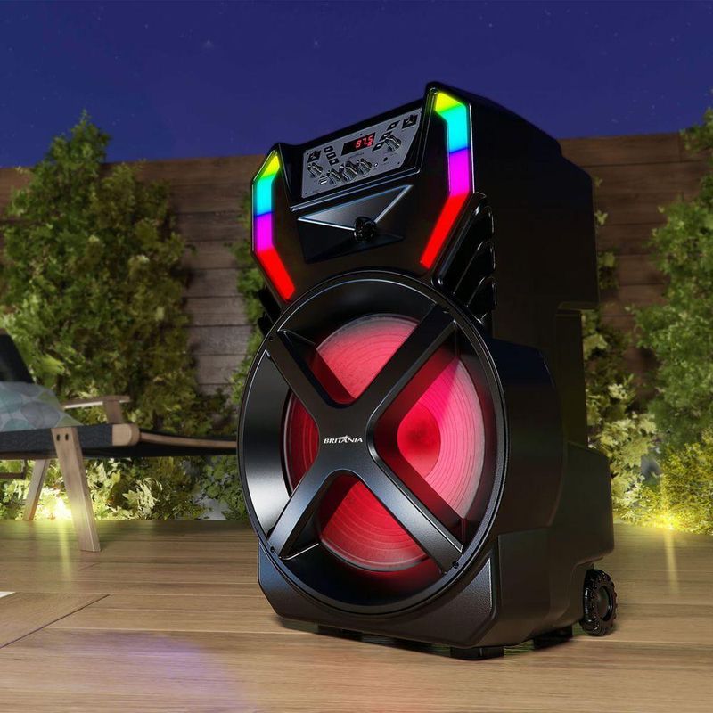 Caixa de Som Amplificada Britânia BCX12100 Woofer 12” 700W Bivolt