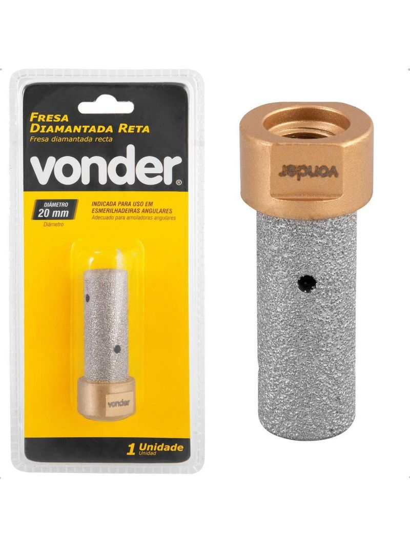 Fresa Diamantada Reta 20 Mm M14 Vonder