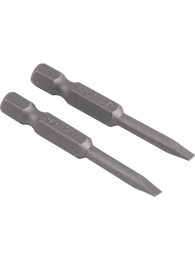 Jogo De Bits-ponteiras Fenda Encaixe Sextavado 1-4 4mmx50mm