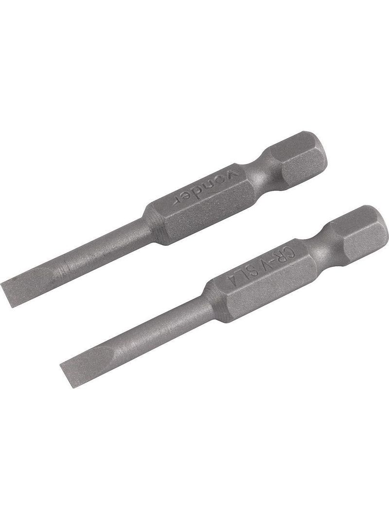 Jogo De Bits-ponteiras Fenda Encaixe Sextavado 1-4 4mmx50mm