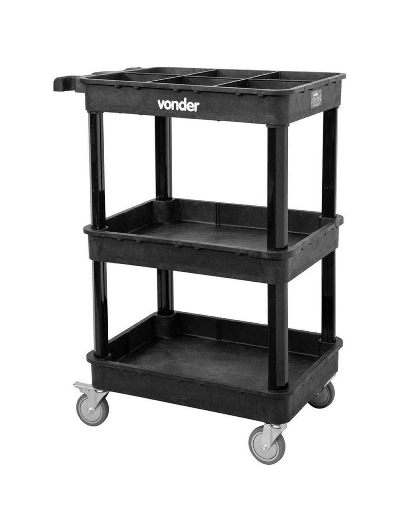 Carro Para Ferramentas Com 3 Bandejas Cfv040 Vonder
