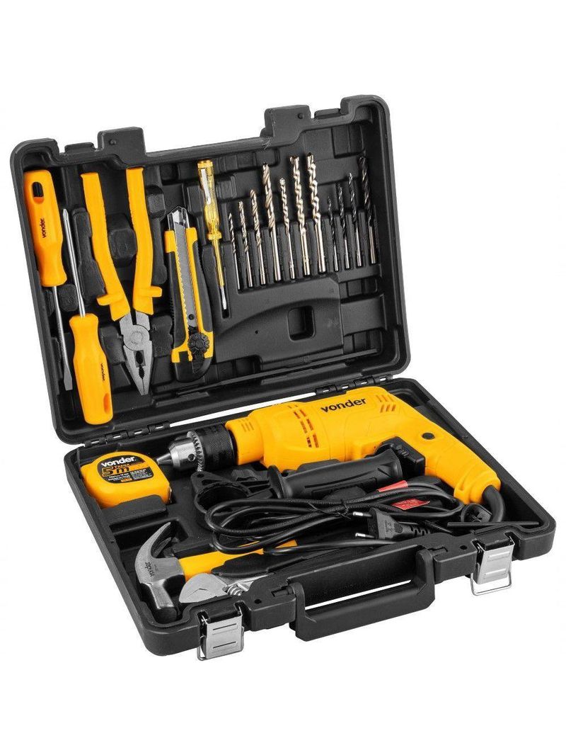 Furadeira Impacto 1-2'' Fiv 519 19 Acessórios Vonder 220V