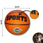 Bola De Basquete Sports Peso Tamanho Oficial Numero 7 Basketball Quadra Laranja Treinamento
