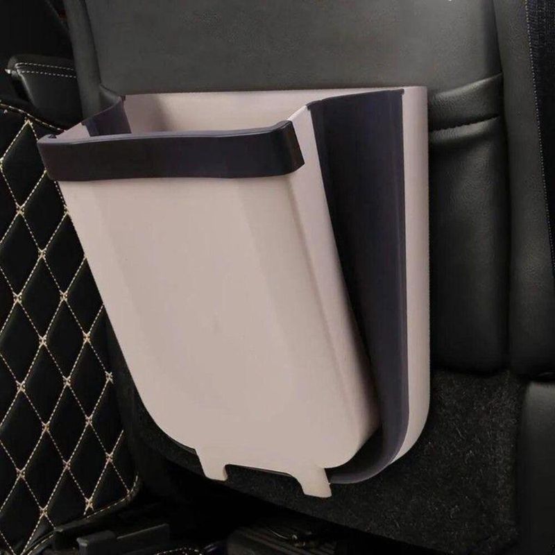 Lixeira Dobrável Cozinha Porta Armário Pia Suporte Saco Lixo