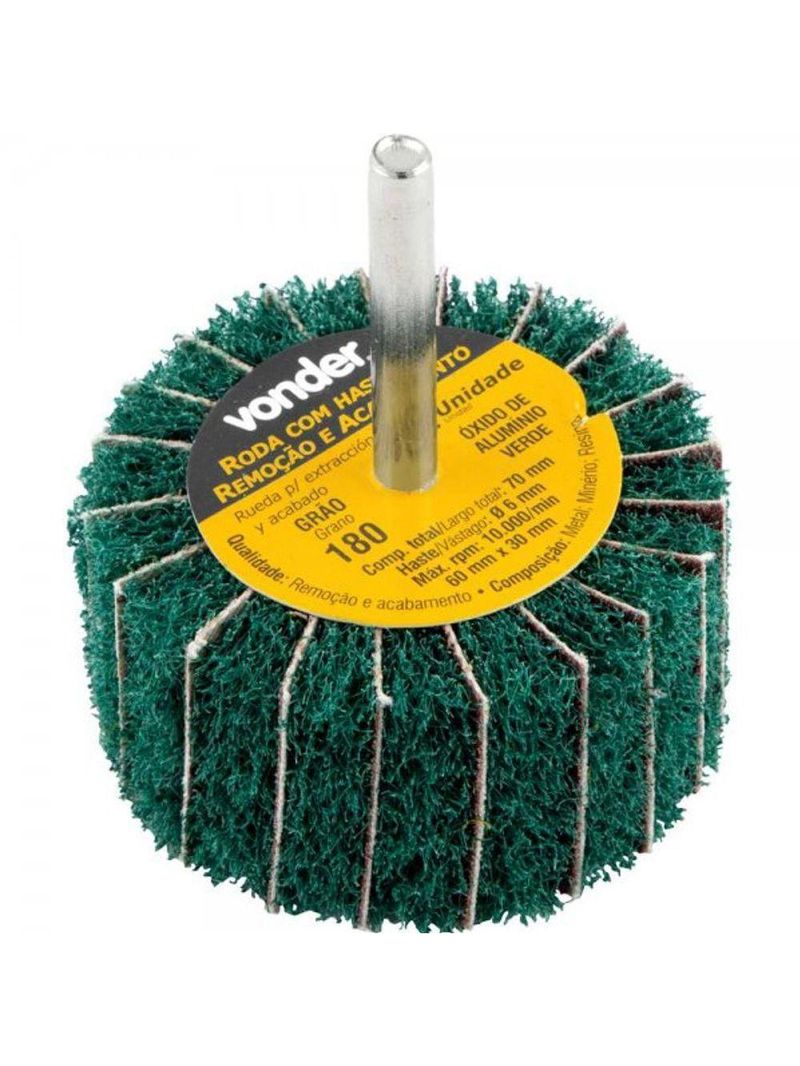 Roda Com Haste Remoção-acabamento 80x35mm G180 Vonder