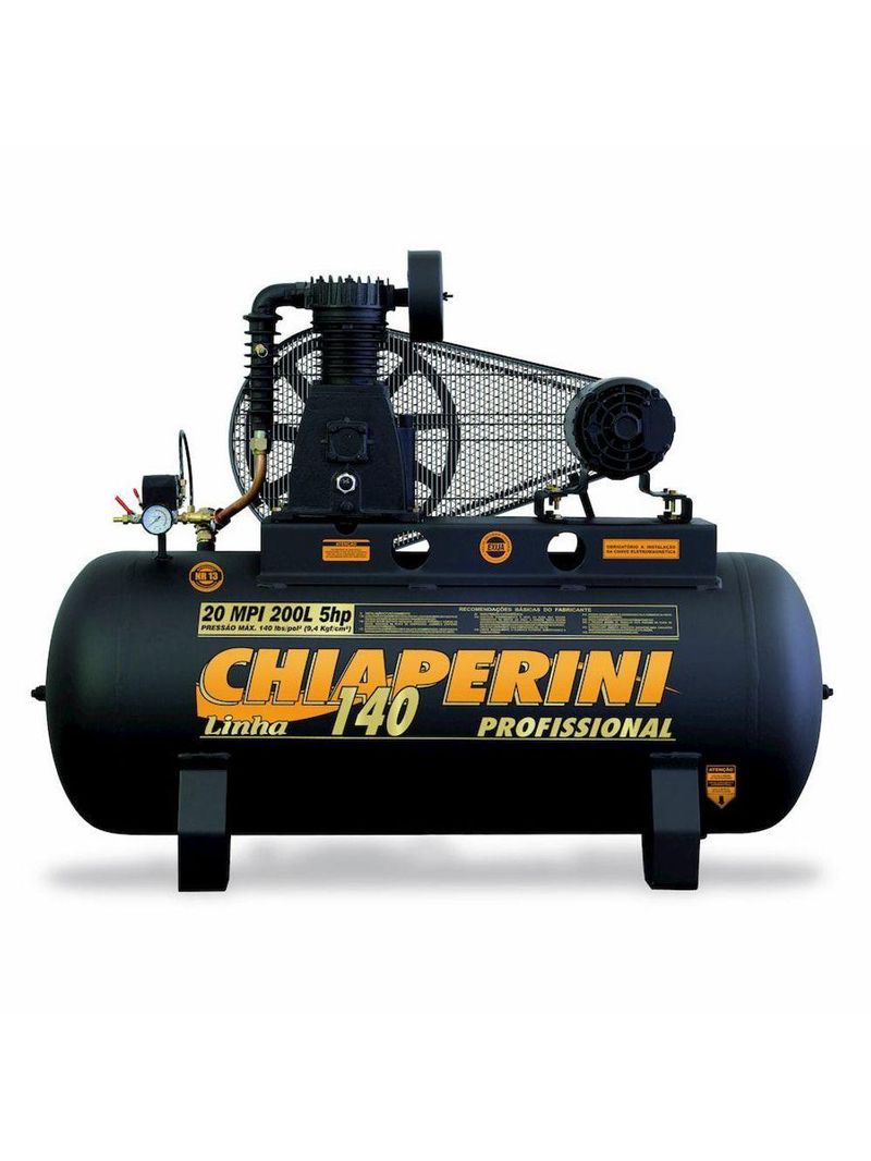 Compressor Ar Média Pressão Tri Aberto 5hp 200l Chiaperini