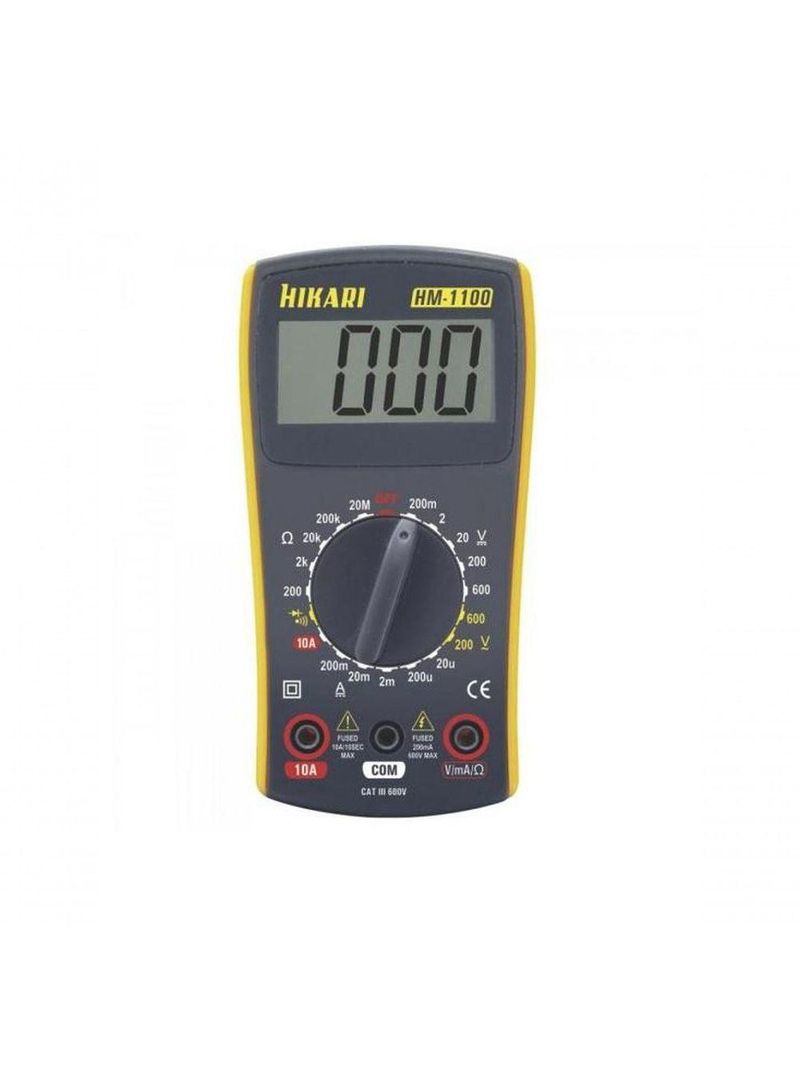 Multímetro Digital Hikari Hm1100 Amarelo-cinza