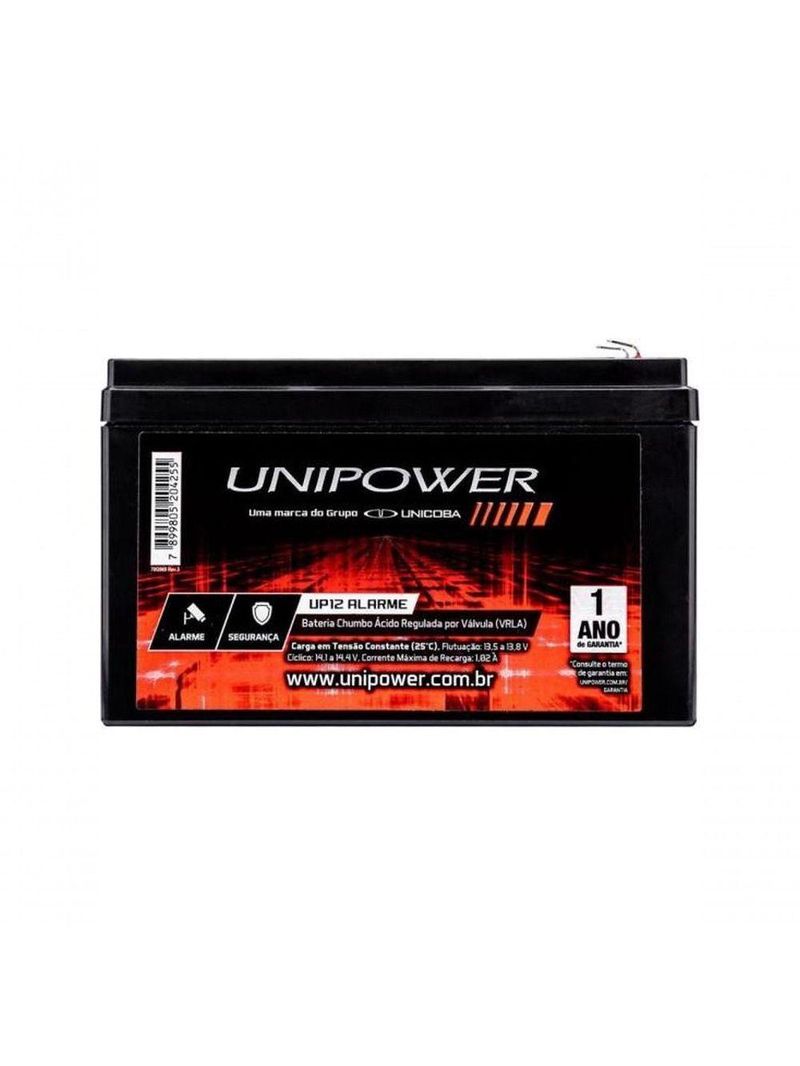 Bateria Selada 12v 4ah Up12 Alarme Unipower
