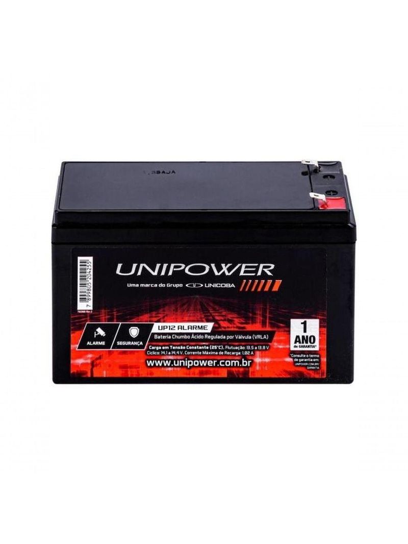 Bateria Selada 12v 4ah Up12 Alarme Unipower