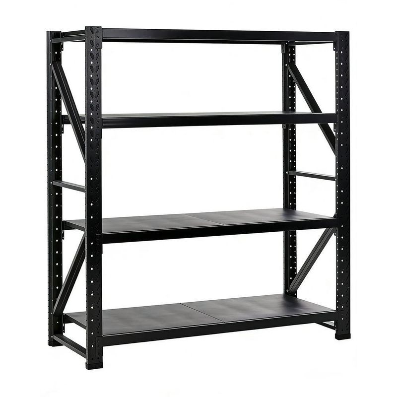 Estante de Aço Industrial Preta Gallant 200kg 2,00m x 2,00m x 0,60m (GPR39ALCMA-PT)