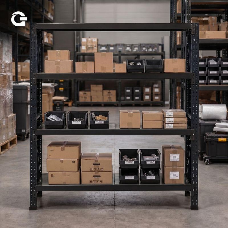 Estante de Aço Industrial Preta Gallant 200kg 2,00m x 2,00m x 0,60m (GPR39ALCMA-PT)