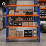 Estante de Aço Industrial Azul com Laranja Gallant 200kg 2,00m x 2,00m x 0,60m (GPR39ALCMA-LA)