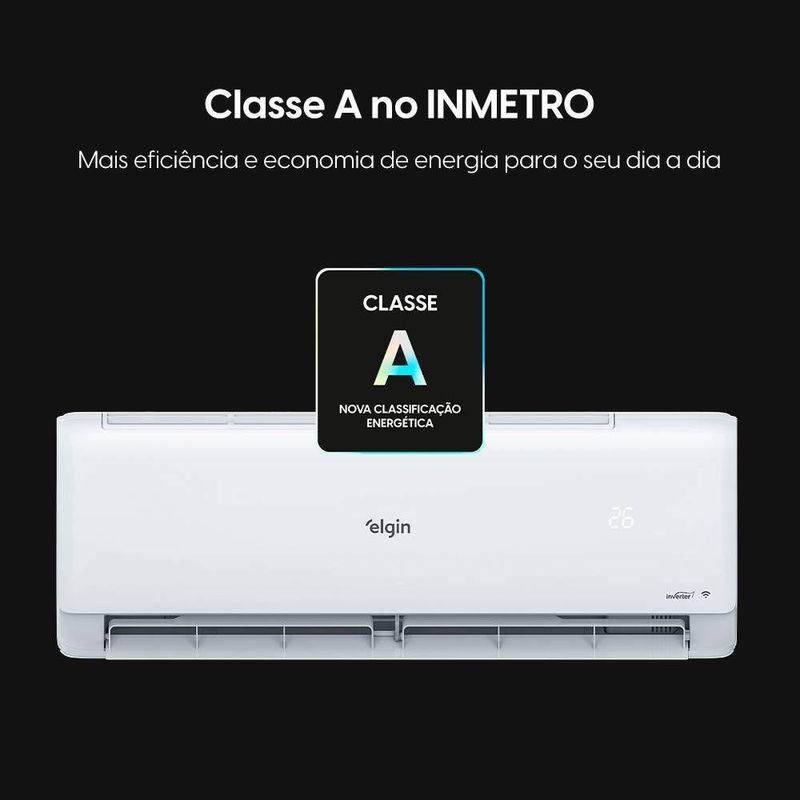 Ar Condicionado Split Elgin Eco Inverter III Wi-Fi 12000 BTUs Frio 220V HJFC12C2WGCG
