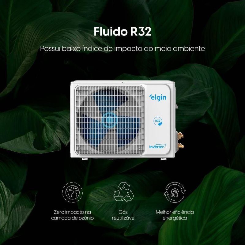 Ar Condicionado Split Elgin Eco Inverter III Wi-Fi 12000 BTUs Frio 220V HJFC12C2WGCG