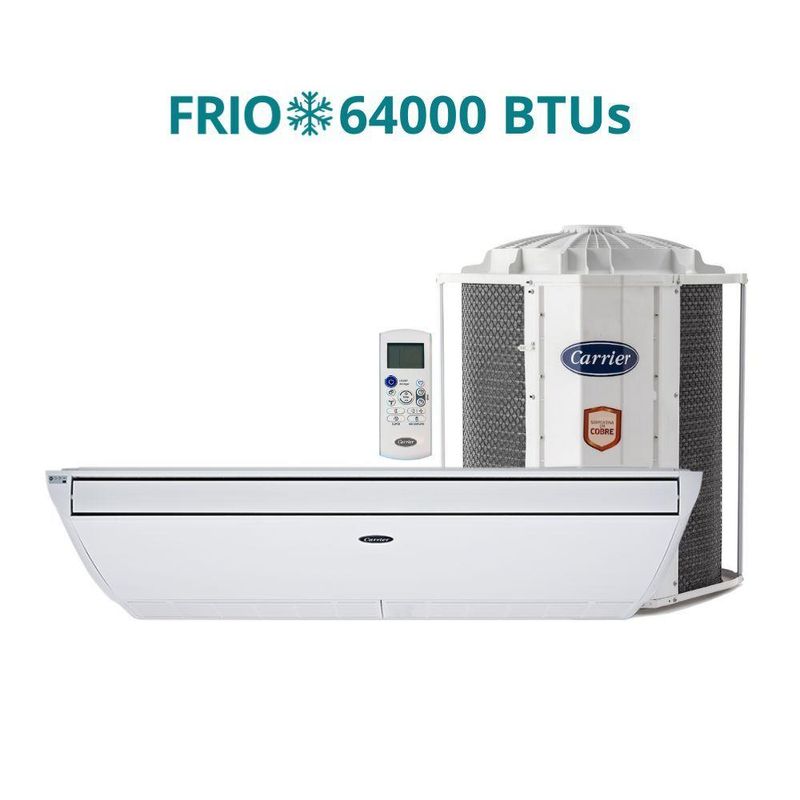 Ar Condicionado Split Teto Carrier Xperience 64000 BTUs Frio 380V Trifásico R410A 38CCW064235MC