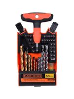 Jogo de furar/parafusar com 23 peças black + decker