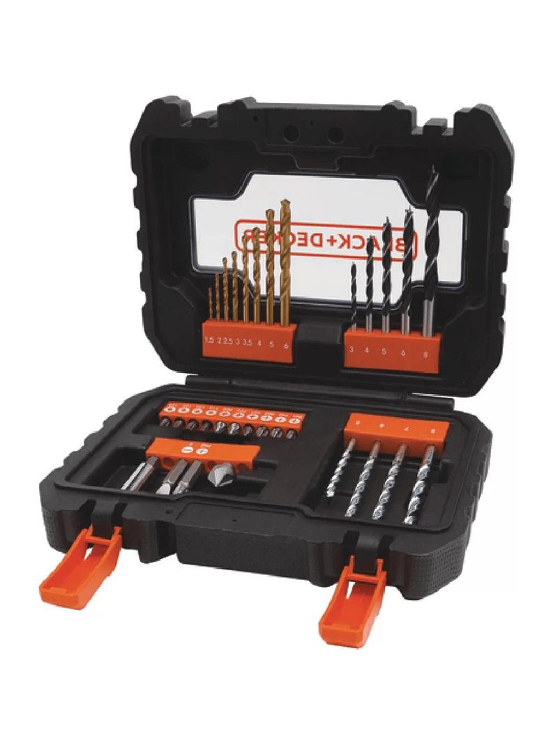 Jogo bits e brocas 31 peças black+decker