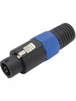 Conector speakon de linha macho 4 pólos pgsp0002 preto/azul storm pacote com 10