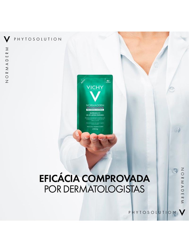 Gel de limpeza intensivo vichy normaderm phytosolution refil