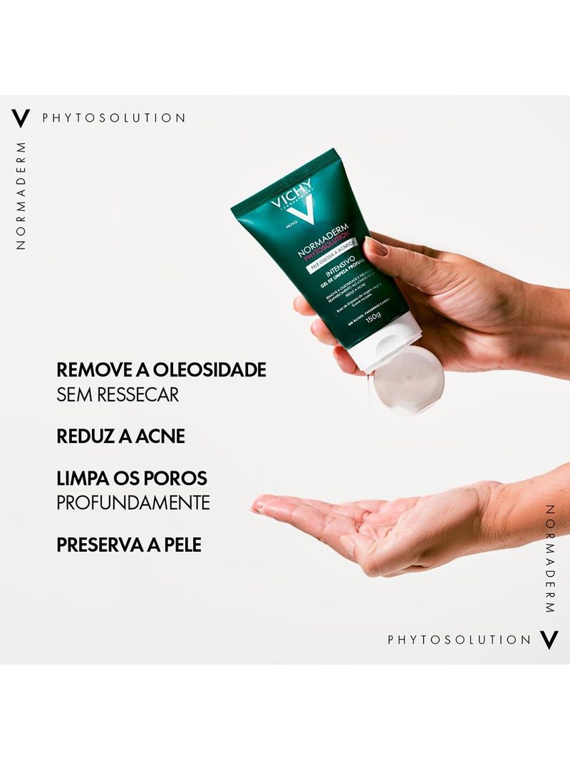 Gel de limpeza intensivo vichy normaderm phytosolution refil