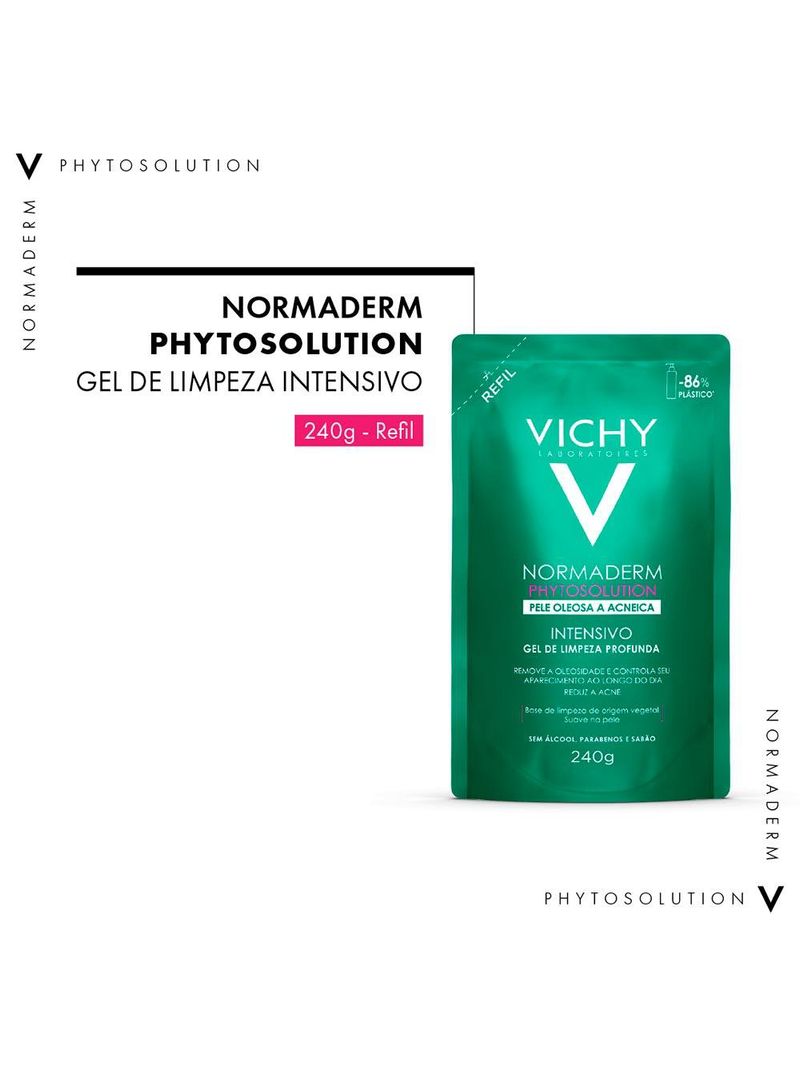 Gel de limpeza intensivo vichy normaderm phytosolution refil