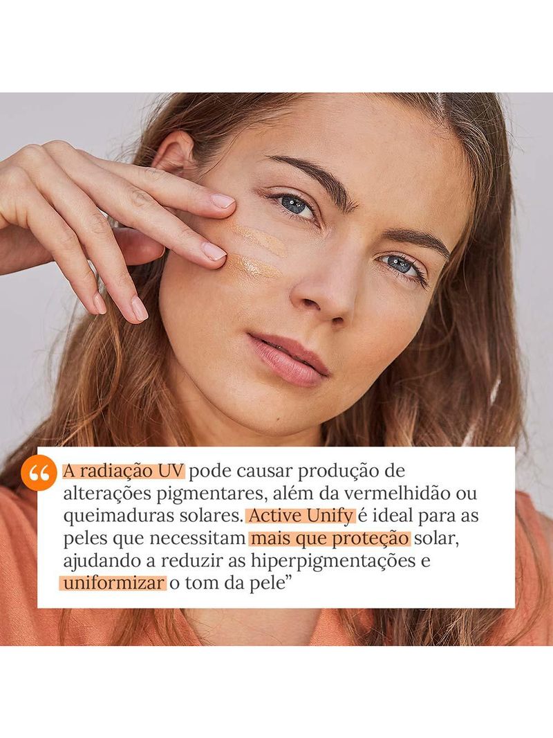 Isdin fotoultra active unify fusion protetor clareador com cor fps99