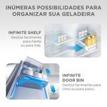 Refrigerador Midea Multidoor 672L Frost Free Inverter Inox Bivolt (MDRM905MMD463)