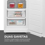 Freezer Vertical Midea 196L 2 Em 1 Turbo MDRU276FZA Branco 110V