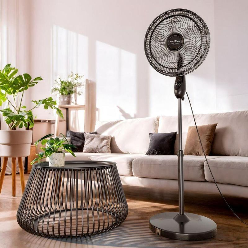 Ventilador de Coluna Britânia 160W 40cm 6 Pás 3 Velocidades Preto BVC41A 220V