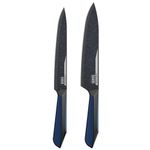 Conjunto de 2 facas polishop ichef special cut azul
