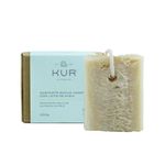 Sabonete de leite de aveia com bucha vegetal  - 200g
