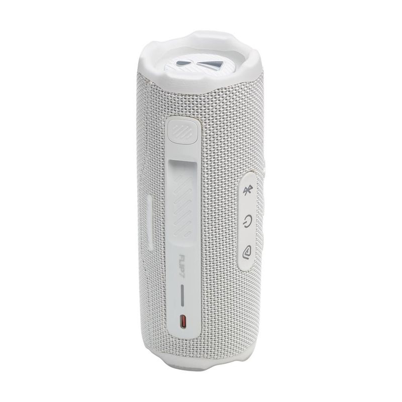 Caixa de som portátil jbl flip 7 bluetooth 35w ip68 ai sound boost 16h bateria branca