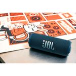 Caixa de som portátil jbl flip 7 bluetooth 35w ip68 ai sound boost 16h bateria branca