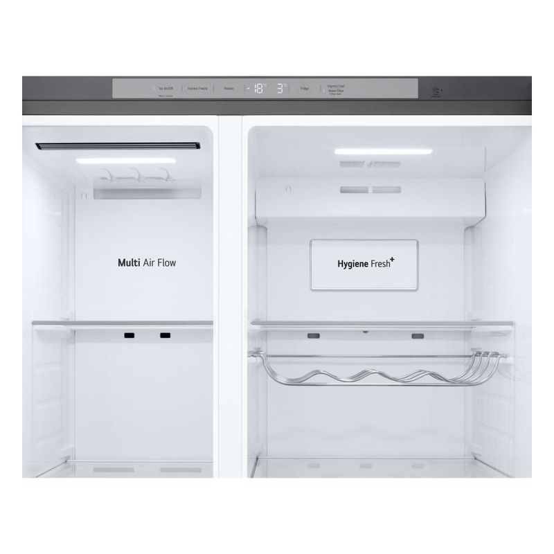 Geladeira lg side by side gc-l267klq 638l inox look bivolt inverter wi-fi