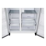 Geladeira lg side by side gc-l267klq 638l inox look bivolt inverter wi-fi