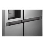 Geladeira lg side by side gc-l267klq 638l inox look bivolt inverter wi-fi