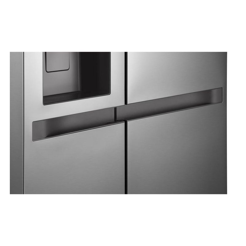 Geladeira lg side by side gc-l267klq 638l inox look bivolt inverter wi-fi