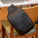 Mochila masculina transversal resistente agua advanced preta