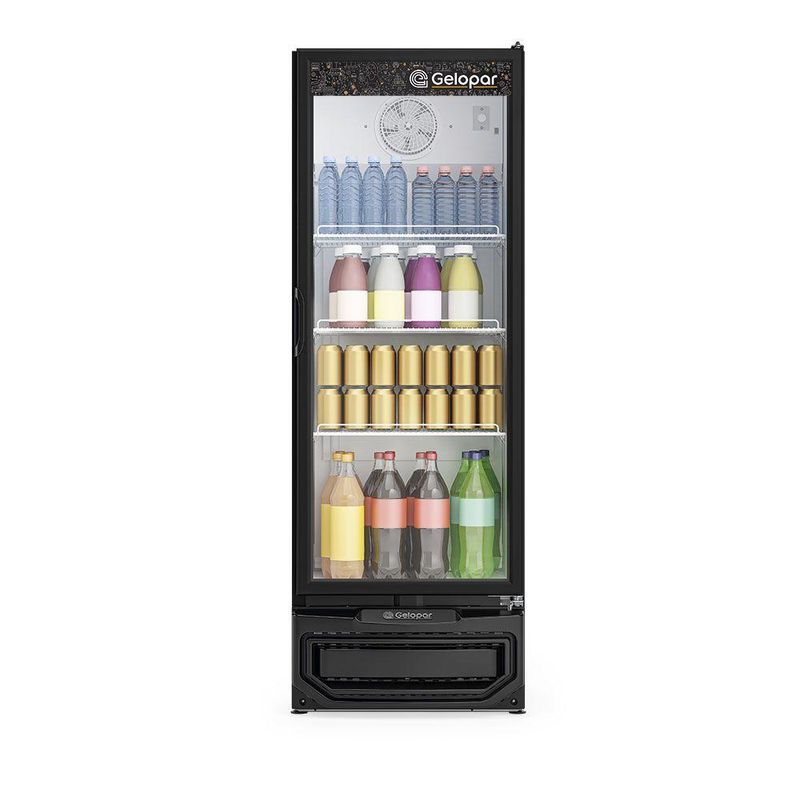 Refrigerador Expositor Vertical Gelopar 410L 1 Porta Vidro Preto 220V GPTU-40 EL PR (81168096)