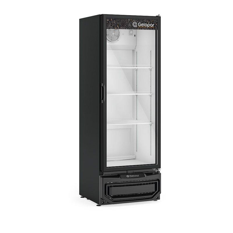 Refrigerador Expositor Vertical Gelopar 410L 1 Porta Vidro Preto 127V GPTU-40 EL PR (81168091)