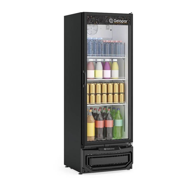 Refrigerador Expositor Vertical Gelopar 410L 1 Porta Vidro Preto 127V GPTU-40 EL PR (81168091)