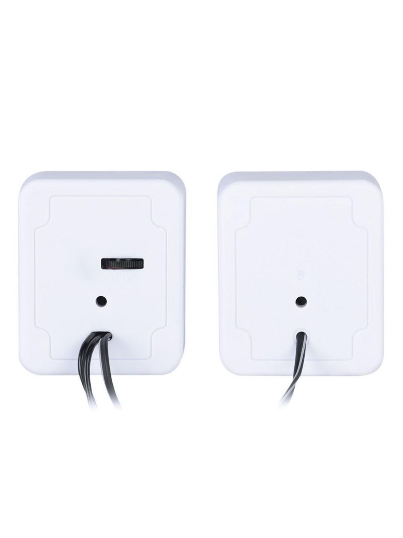 Caixa de som 20 usb 2w branca controle volume vinik
