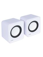 Caixa de som 20 usb 2w branca controle volume vinik