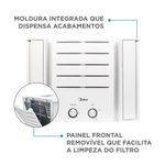 Ar Condicionado Janela Mecânico Midea 10000 BTUs Frio 220V QCL105BB