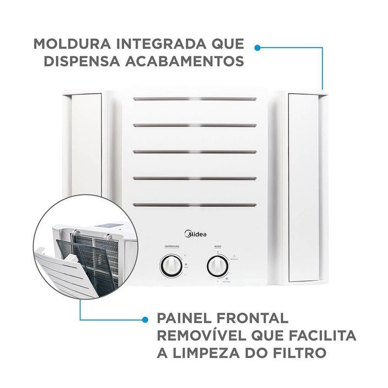 Ar Condicionado Janela Mecânico Midea 10000 BTUs Frio 220V QCL105BB