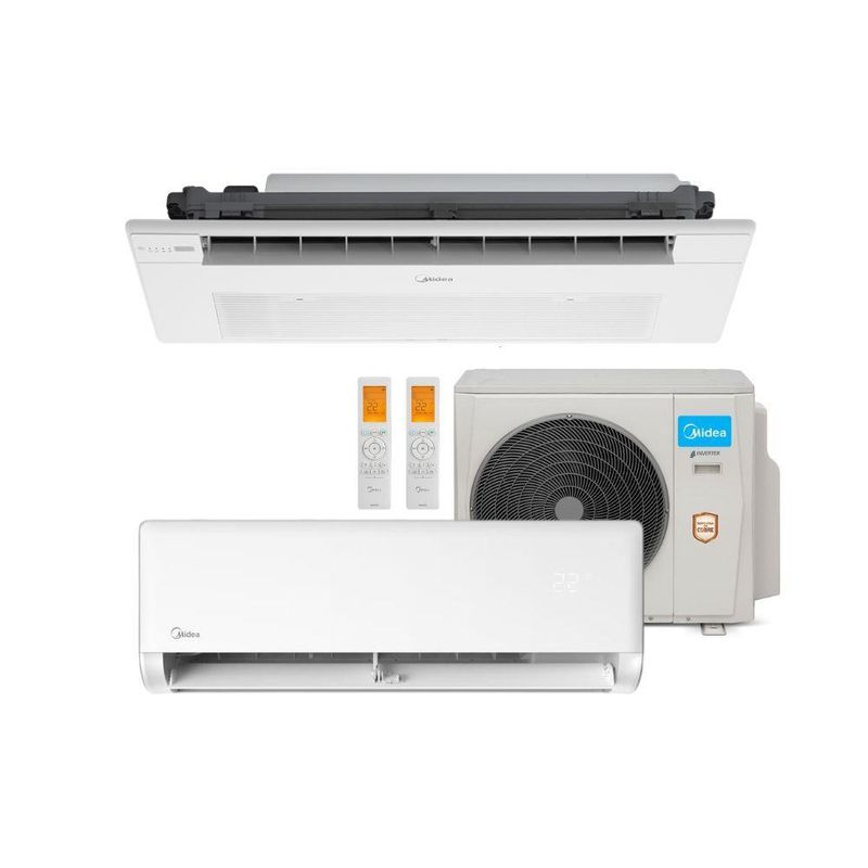 Ar Condicionado Bi Split Midea 27000 BTUs (HW 12K+K7 1V 18K) Quente e Frio Inverter 220V R410A (38MBMTA27M5)