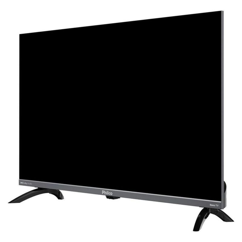 Smart TV Philco P43KRB 43" Full HD QLED Cinza com Roku TV Bivolt