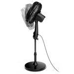Ventilador de Coluna Britânia 75W 30cm 6 Pás 3 Velocidades Preto BVC31A 220V