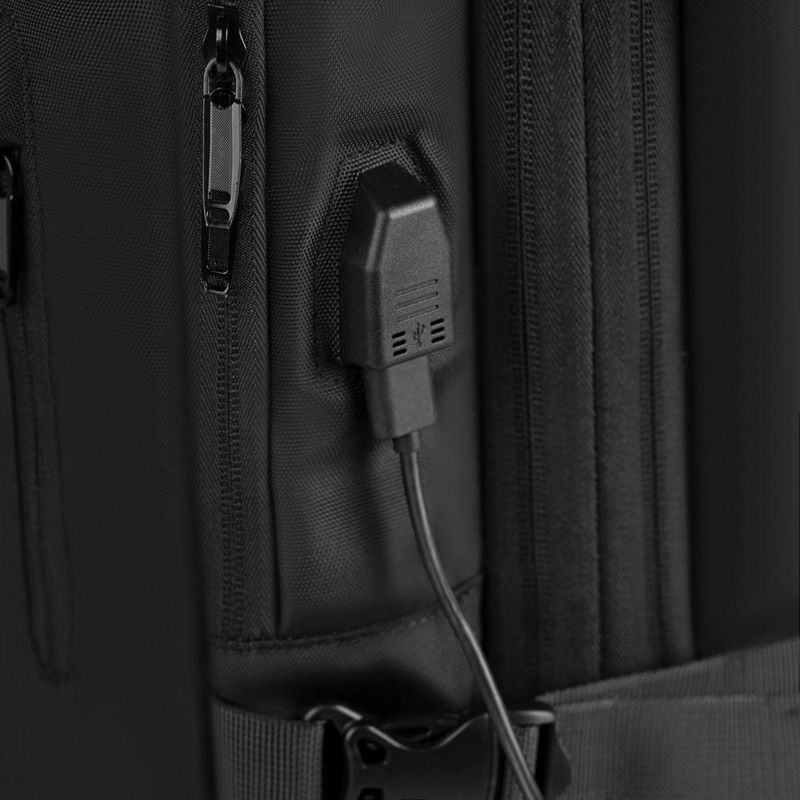 Mochila de viagem grande expansível explore preta
