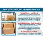Conjunto Mesa Sala Jantar Orus Tampo Madeirado Com Vidro 120x80cm E 4 Cadeiras Anne Nature Courano Linho Henn